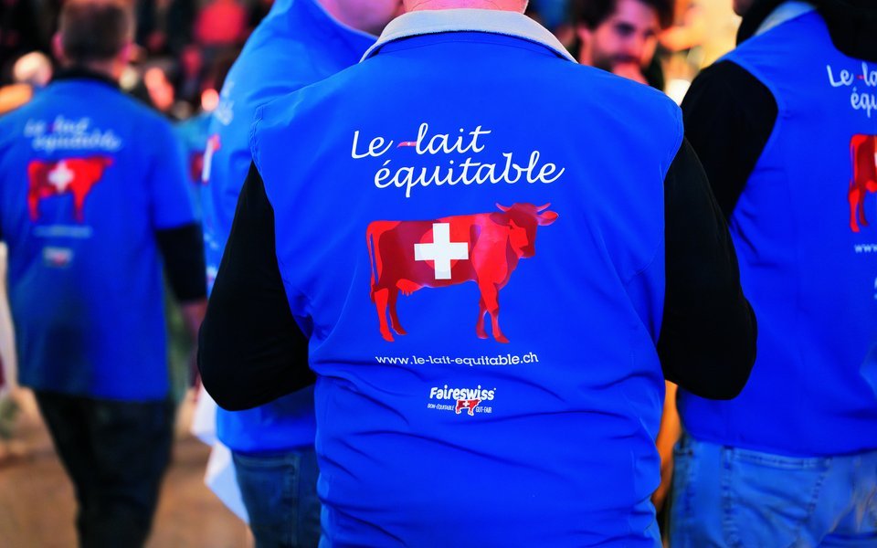 Rund 200 Milchproduzentinnen und -produzenten sind im Februar nach Zürich gereist, um auf ihre Lage aufmerksam zu machen.