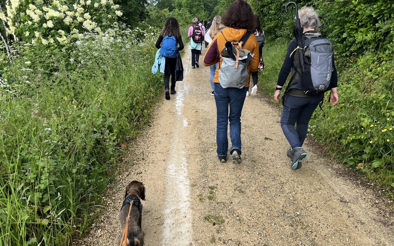 Frieda marschierte motiviert mitten in der Gruppe. Der nächste Tag hielt dann aber etwas Muskelkater bereit.