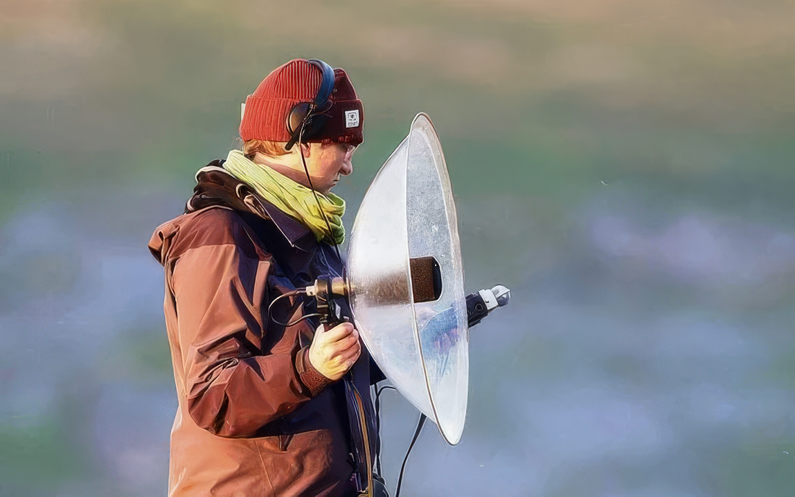 Noémie Delaloye braucht viel Geduld, Zeit und Glück, um Geräusche aus der Natur einzufangen. 