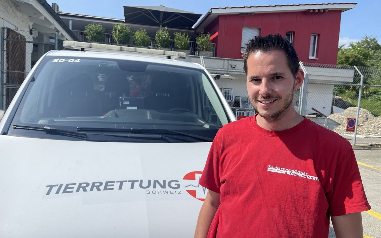 Patrick Huber ist vollberuflich Tierrettungsfahrer bei der Stiftung Tierrettungsdienst.