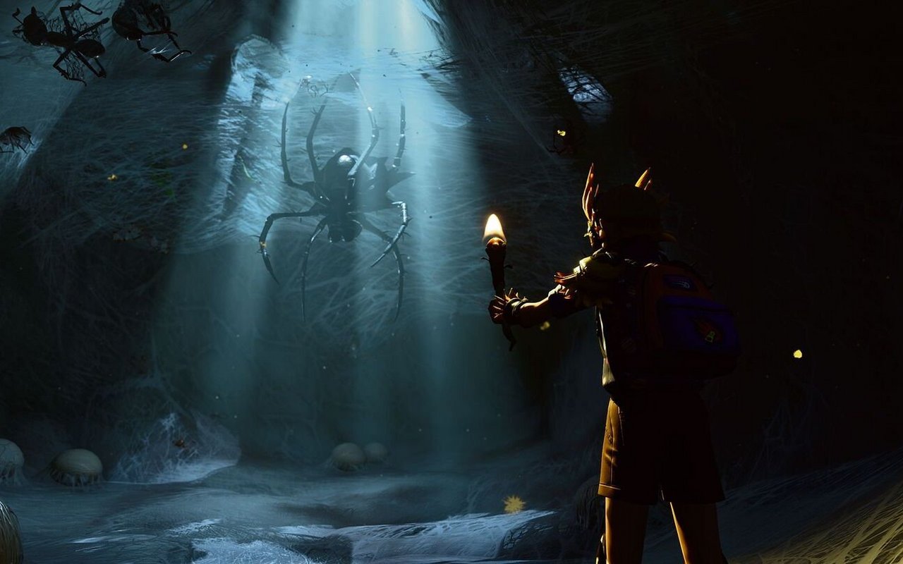 Ist man so gross wie eine Ameise, werden Spinnen zum Endgegner.