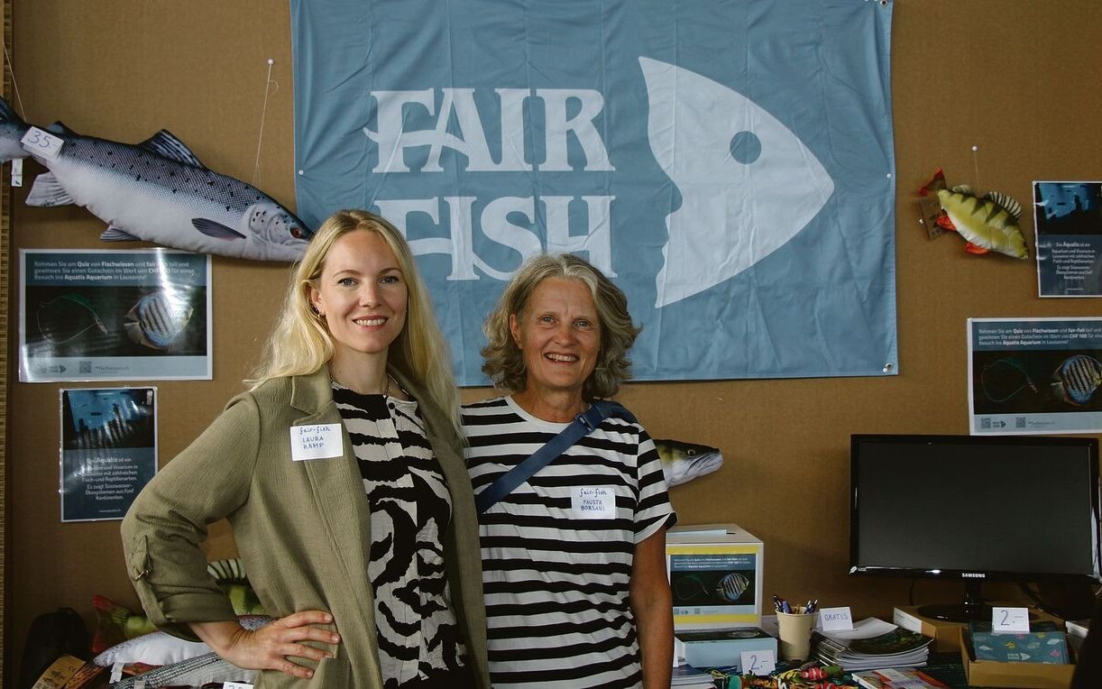 Laura Kamp und Fausta Borsani von Fair Fish setzen sich für Speisefische ein. 