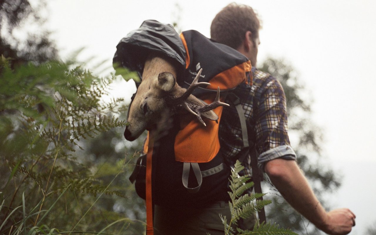 Im Tessin begleitete Pedrazzetti ihren Bruder auf die Jagd.
