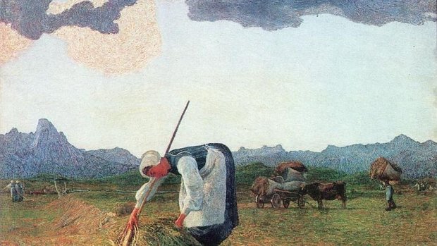 Giovanni Segantini – Die Heuernte