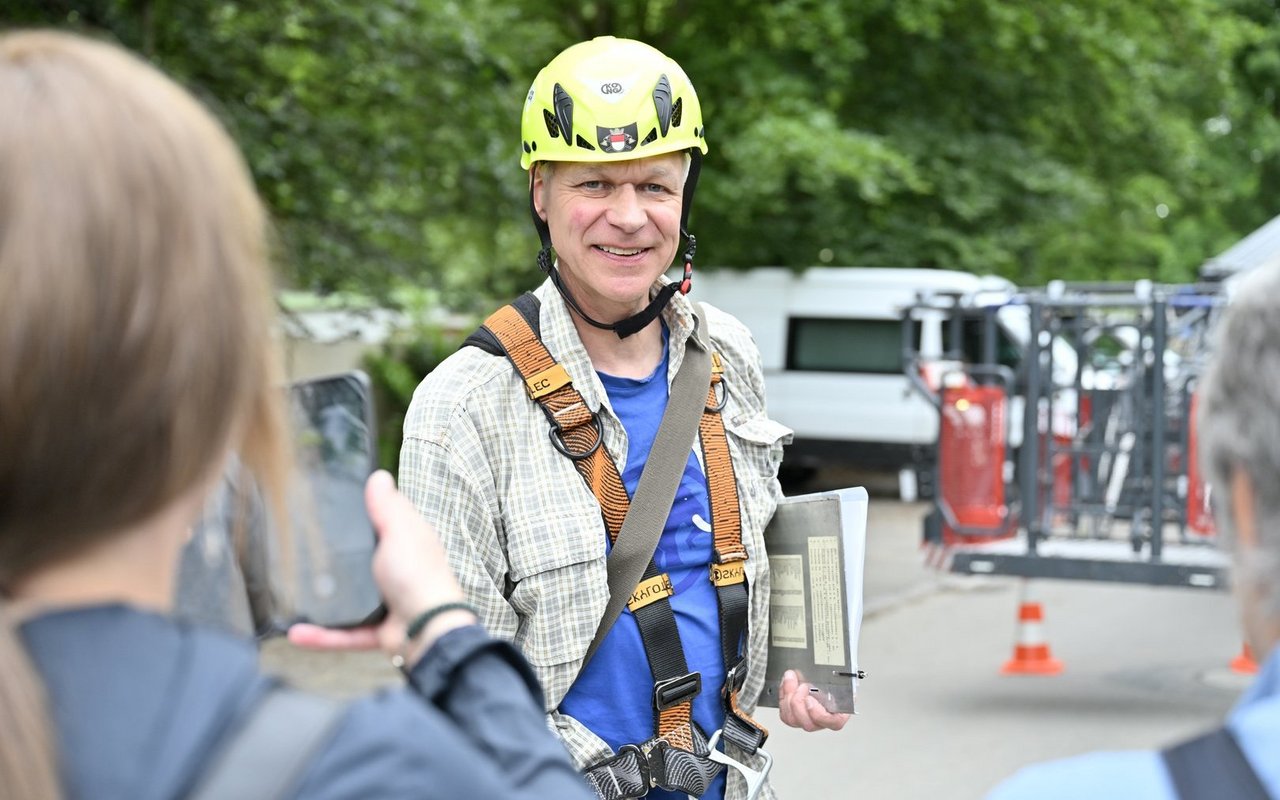 Lorenz Heer beringt seit rund sieben Jahren an verschiedenen Standorten Störche.