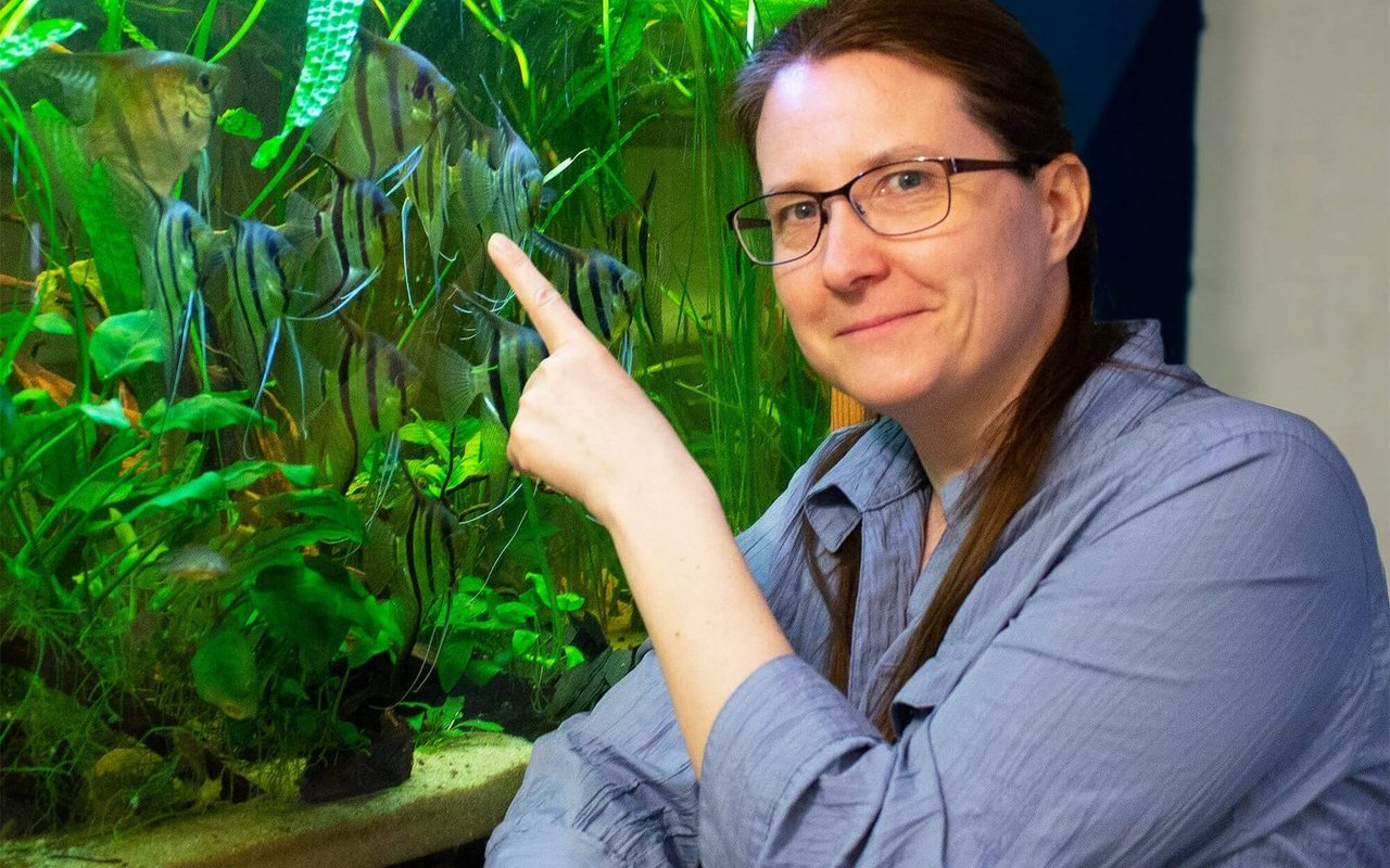 Die Autorin und Wasserpflanzenexpertin Maike Wilstermann-Hildebrand. 